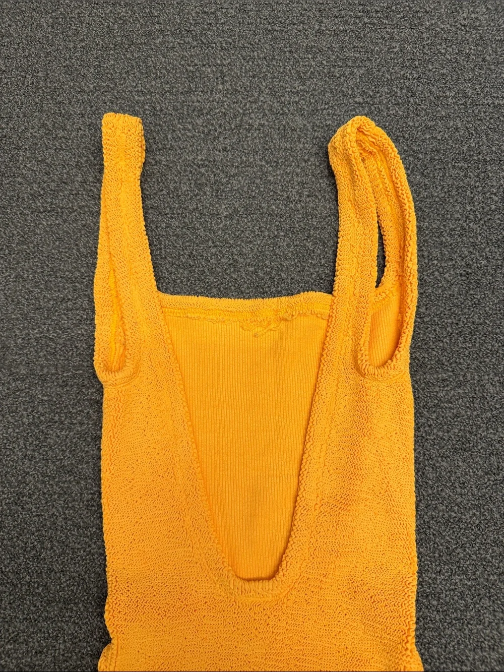 Hunza G One Piece Swimsuit in Orange - Picture 7 of 11